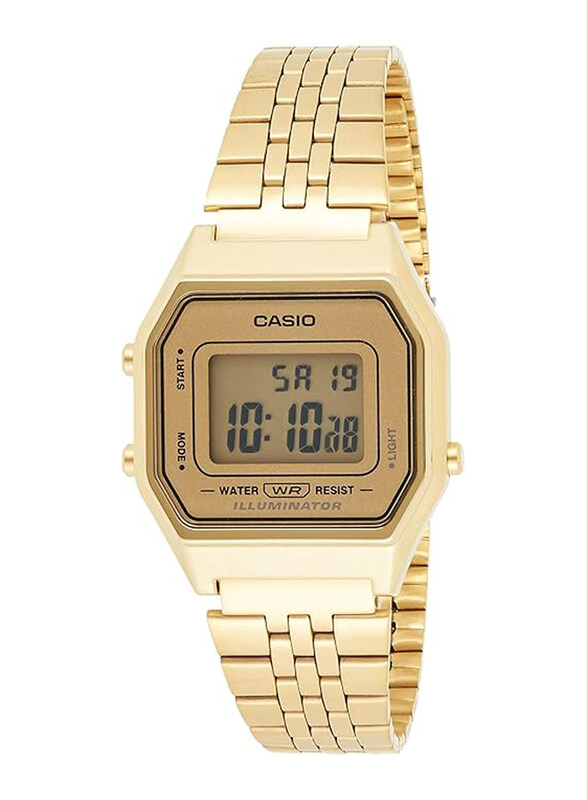 Casio Digital Watch for Unisex with Stainless Steel Band, Water Resistant, LA680WGA-9DF, Gold
Casio Digital Watch for Unisex with Stainless Steel Band, Water Resistant, LA680WGA-9DF, Gold