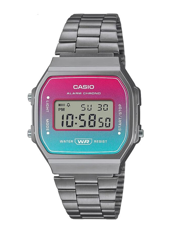 Casio Vintage Digital Watch for Women with Stainless Steel Band, Water Resistant, A168WERB-2ADF, Silver-Transparent
Casio Vintage Digital Watch for Women with Stainless Steel Band, Water Resistant, A168WERB-2ADF, Silver-Transparent
