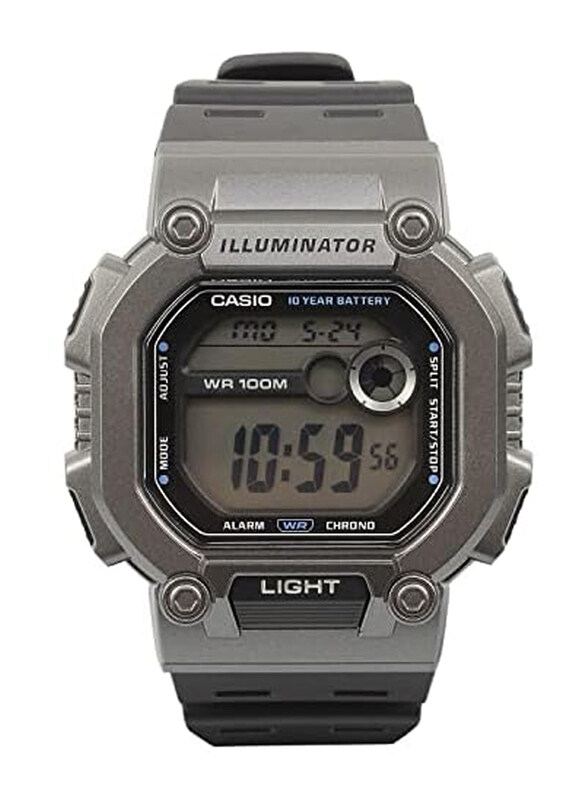 Casio Youth Digital Watch for Men with Resin Band, Water Resistant, W-737H-1A2VDF, Grey-Black
Casio Youth Digital Watch for Men with Resin Band, Water Resistant, W-737H-1A2VDF, Grey-Black