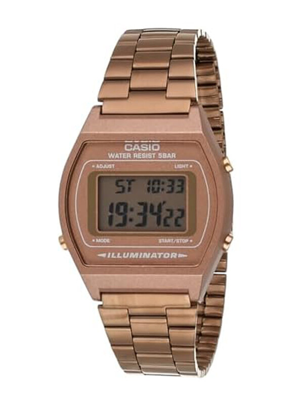 Casio Digital Watch for Woman with Stainless Steel Band, Water Resistant, B640WC-5AVT, Rose Gold
Casio Digital Watch for Woman with Stainless Steel Band, Water Resistant, B640WC-5AVT, Rose Gold