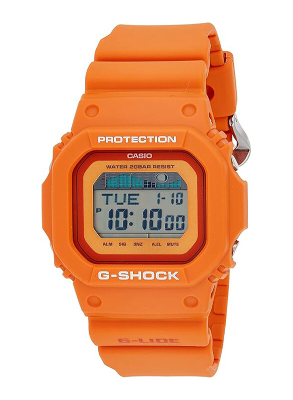 Casio G-Shock Digital Watch for Men with Resin Band, Water Resistant, GLX-5600RT-4DR, Orange-Grey
Casio G-Shock Digital Watch for Men with Resin Band, Water Resistant, GLX-5600RT-4DR, Orange-Grey