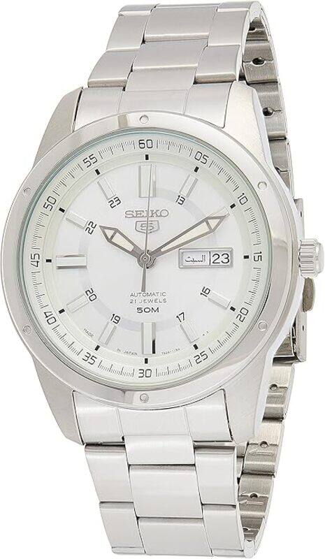 Seiko Men's Automatic Watch With Analog Display And Stainless Steel Strap Snkn09J1, Silver
Seiko Men's Automatic Watch With Analog Display And Stainless Steel Strap Snkn09J1, Silver