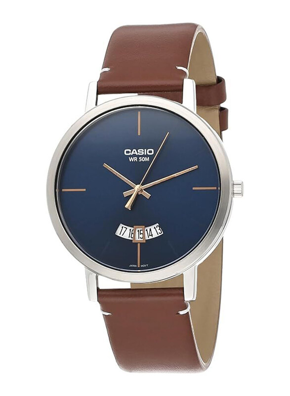 Casio Analog Watch for Men with Leather Band, Water Resistant, MTP-B100L-2EVDF, Brown-Blue
Casio Analog Watch for Men with Leather Band, Water Resistant, MTP-B100L-2EVDF, Brown-Blue