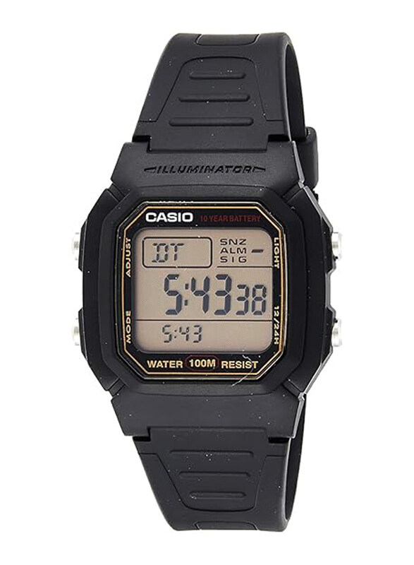 Casio Digital Watch for Men with Resin Band, Water Resistant, W-800HG-9AVDF, Black-Grey
Casio Digital Watch for Men with Resin Band, Water Resistant, W-800HG-9AVDF, Black-Grey