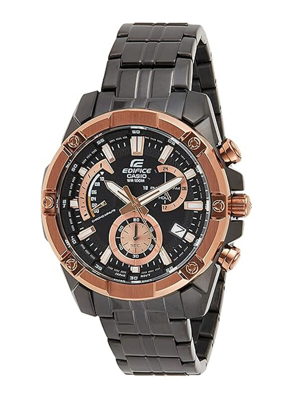 Casio Analog Watch for Men with Stainless Steel Band, Water Resistant & Chronograph, EFR-559DC-1BVUDF (EX492), Black
Casio Analog Watch for Men with Stainless Steel Band, Water Resistant & Chronograph, EFR-559DC-1BVUDF (EX492), Black