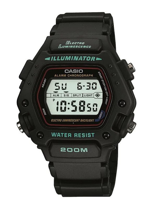 Casio Digital Watch for Men with Resin Band, Water Resistant, DW-290-1V, Black
Casio Digital Watch for Men with Resin Band, Water Resistant, DW-290-1V, Black
