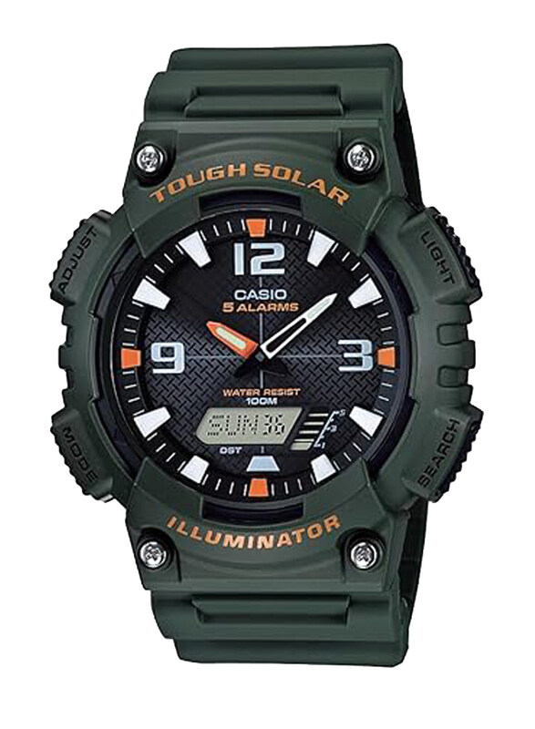 Casio Analog + Digital Watch for Men with Resin Band, Water Resistant, AQ-S810W-3AVDF, Green-Black
Casio Analog + Digital Watch for Men with Resin Band, Water Resistant, AQ-S810W-3AVDF, Green-Black