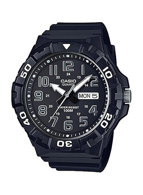 Casio Analog Watch for Men with Resin Band, Water Resistant, MRW-210H-7A, Black
Casio Analog Watch for Men with Resin Band, Water Resistant, MRW-210H-7A, Black