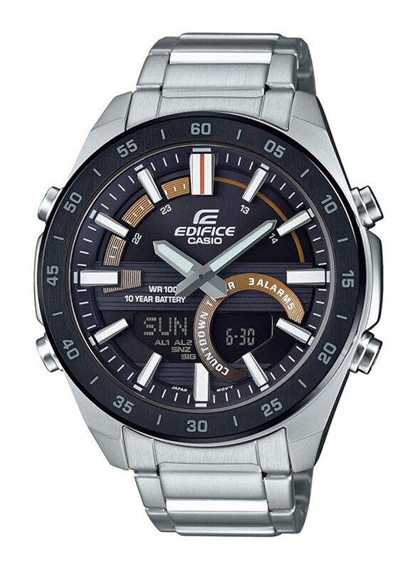 Casio Edifice Analog + Digital Watch for Men with Stainless Steel Band, Water Resistant, ERA-120DB-1BVDF, Silver-Black
Casio Edifice Analog + Digital Watch for Men with Stainless Steel Band, Water Resistant, ERA-120DB-1BVDF, Silver-Black