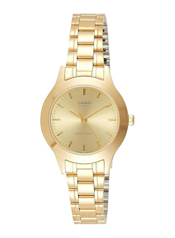 Casio Analog Watch for Woman with Stainless Steel Band, Water Resistant, 19740, Gold
Casio Analog Watch for Woman with Stainless Steel Band, Water Resistant, 19740, Gold