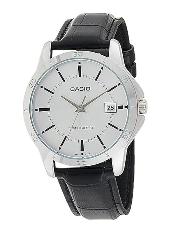 Casio Analog Watch for Men with Leather Genuine Band, EAW-MTP-V004L-7AUDF, Black/Silver
Casio Analog Watch for Men with Leather Genuine Band, EAW-MTP-V004L-7AUDF, Black/Silver