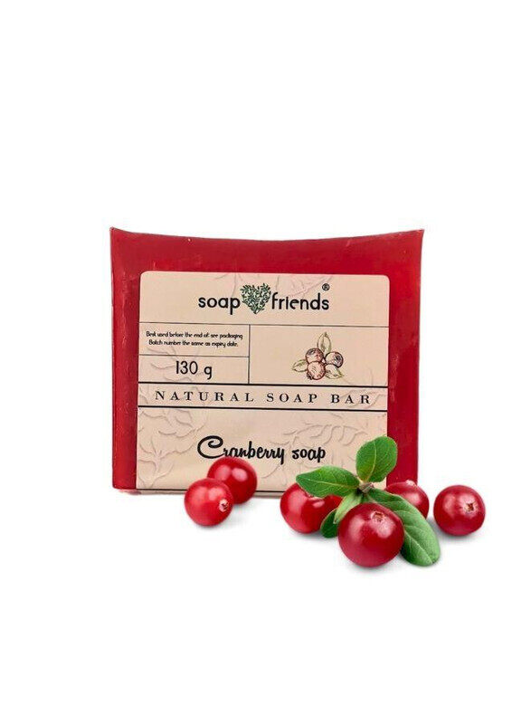 Natural Cranberry 130g Soap Bar for Daily Moisture and Delicate Cleansing, Soap&Friends
Natural Cranberry 130g Soap Bar for Daily Moisture and Delicate Cleansing, Soap&Friends