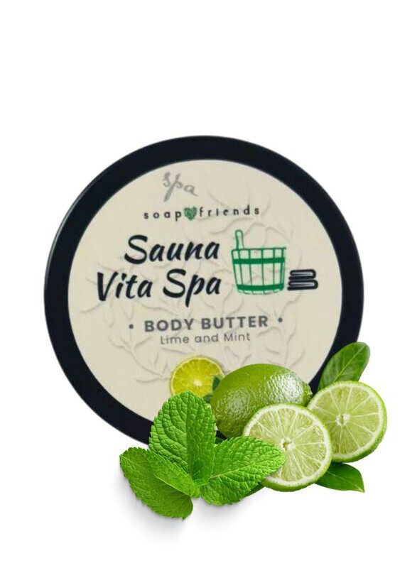 Soap&friends Nourishing Lime Mint 50ml Body Butter, Ideal Post-Sauna Moisturizer for Silky Skin
Soap&friends Nourishing Lime Mint 50ml Body Butter, Ideal Post-Sauna Moisturizer for Silky Skin
