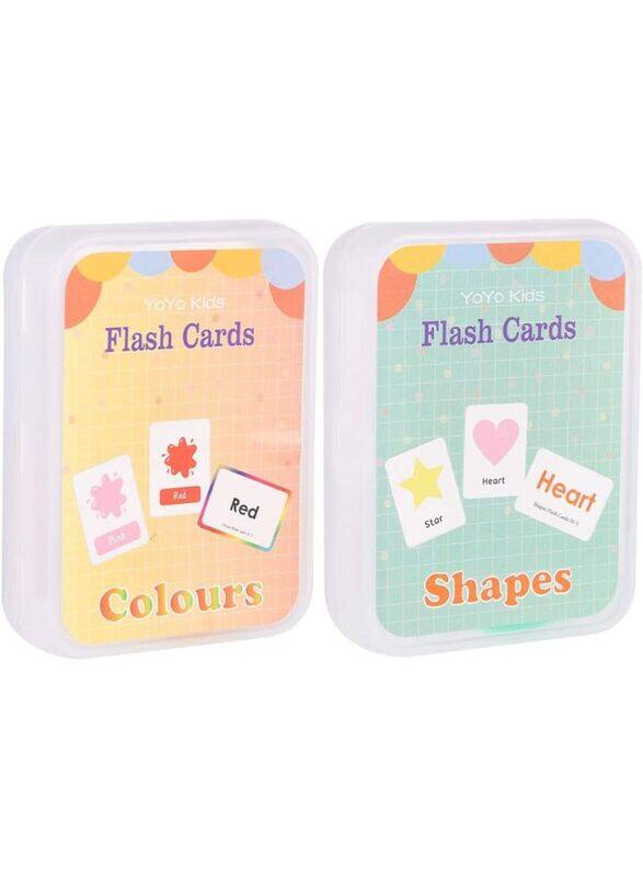 Generic Color Shape Children Learning Cards: 2 Sets Educational Flash Cards Pocket Card Preschool Teaching Cards for kids
Generic Color Shape Children Learning Cards: 2 Sets Educational Flash Cards Pocket Card Preschool Teaching Cards for kids