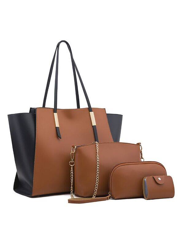 Generic Womens Fashion Tote Handbags Ladies Leather Shoulder Strap Bags Crossbody Purse Clutch Sets 4pcs, Brown
Generic Womens Fashion Tote Handbags Ladies Leather Shoulder Strap Bags Crossbody Purse Clutch Sets 4pcs, Brown