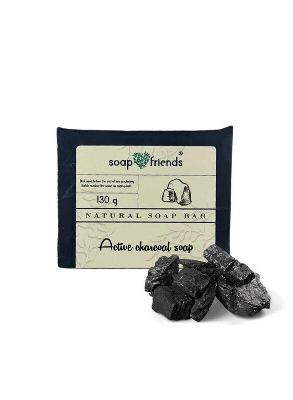 Activated Charcoal 130g Soap Bar, Deep Cleansing for Face and Body, Suitable for All Skin Types, Soap&Friends
Activated Charcoal 130g Soap Bar, Deep Cleansing for Face and Body, Suitable for All Skin Types, Soap&Friends