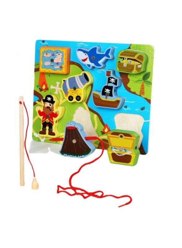 Generic Wooden Magnetic Fishing Game Toys Set with Fish Rod, Cognition Fish Rod Toys Parent-child Interactive Early Educational Toy, Pirate
Generic Wooden Magnetic Fishing Game Toys Set with Fish Rod, Cognition Fish Rod Toys Parent-child Interactive Early Educational Toy, Pirate