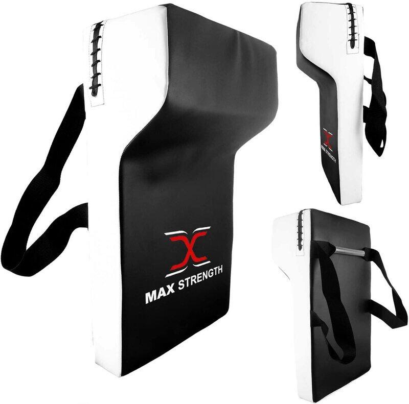 MaxStrength 1 Piece Rugby Shield Hit Protection Rucking Tackle Wedge Kickboxing Pad, Black/White
MaxStrength 1 Piece Rugby Shield Hit Protection Rucking Tackle Wedge Kickboxing Pad, Black/White