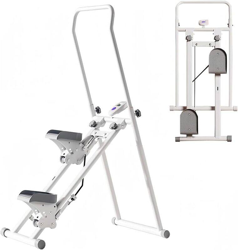 Max Strength Adjustable Foldable Stair Climber with LCD Display & Handlebar Vertical Cardio Machine
Max Strength Adjustable Foldable Stair Climber with LCD Display & Handlebar Vertical Cardio Machine