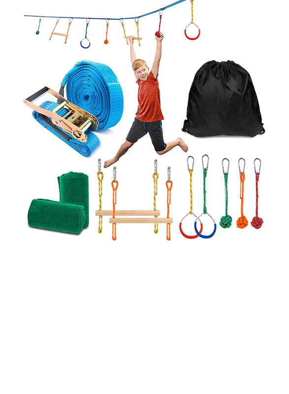 Maxstrength Ninja Obstacle Course with Playground Training Equipment's Backyard Monkey Bar Kit for Kids, 38 Pieces, Ages 5+, Multicolour
Maxstrength Ninja Obstacle Course with Playground Training Equipment's Backyard Monkey Bar Kit for Kids, 38 Pieces, Ages 5+, Multicolour