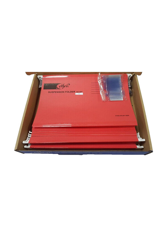 Elfen 927 Deluxe Suspension File Folder Set with 50 Title Holder, Full Scape, 50 Pieces, Red
Elfen 927 Deluxe Suspension File Folder Set with 50 Title Holder, Full Scape, 50 Pieces, Red