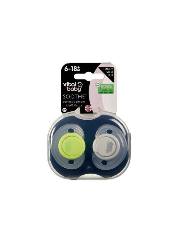 Vital Baby Soothe Perfectly Simple Handy Steri Box for 6-18 Months Boys, 2-Piece, Green/White
Vital Baby Soothe Perfectly Simple Handy Steri Box for 6-18 Months Boys, 2-Piece, Green/White