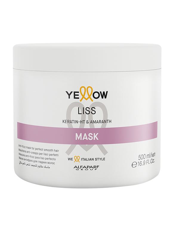 Alfaparf Milano Yellow Liss mask with keratin and amaranth oil for wavy and straight hair 500ml
Alfaparf Milano Yellow Liss mask with keratin and amaranth oil for wavy and straight hair 500ml