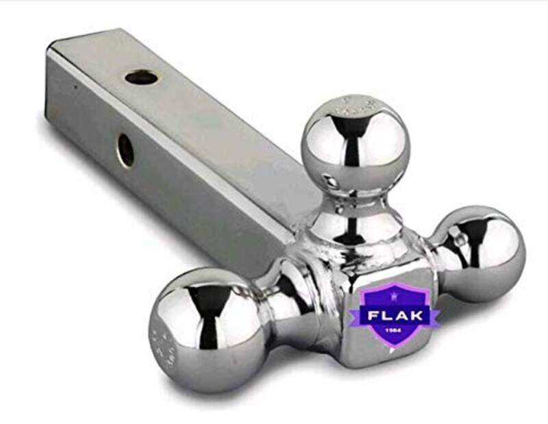Flak Universal Fit Heavy Duty Vehicle Trailer Tow Hitch Receiver Tow Bar Ball Mount (Style P), Silver
Flak Universal Fit Heavy Duty Vehicle Trailer Tow Hitch Receiver Tow Bar Ball Mount (Style P), Silver