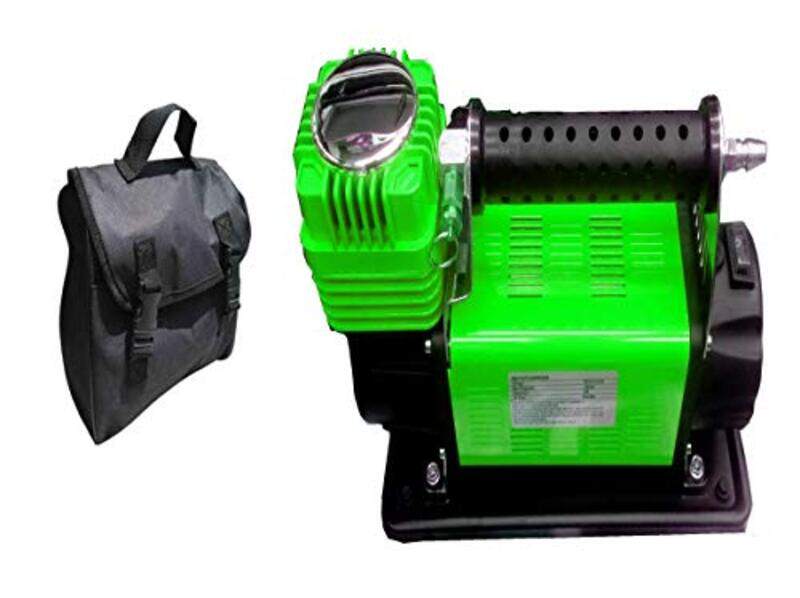Shenu Ultra Hard Super Flow Car Air Compressor 160 Litter/mints 150 Psi with Carry Bag, Green
Shenu Ultra Hard Super Flow Car Air Compressor 160 Litter/mints 150 Psi with Carry Bag, Green