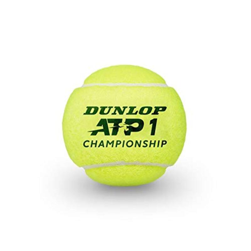 Dunlop ATP Championship Tennis Ball Set, 3 Pieces, 601332, Green