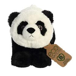 Aurora 9" Eco Nation Panda Soft Toy, Ages 0+, 35012, Black/White