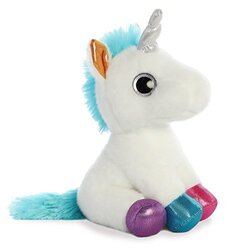 Aurora 7" Sparkle Tales Jewel Unicorn Soft Toy, Ages 0+, 60955, White