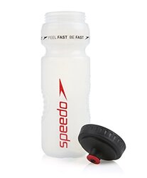 Speedo Adult Water Bottle, 800ml, White/Black