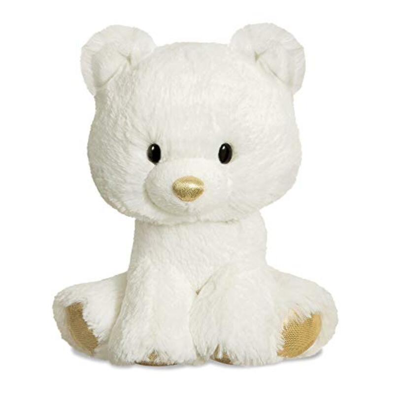 Aurora 8" Glitzy Tots Polar Bear Soft Toy, Ages 0+, 61357, White
