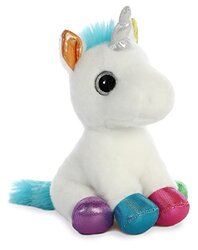 Aurora 7" Sparkle Tales Jewel Unicorn Soft Toy, Ages 0+, 60955, White