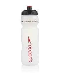 Speedo Adult Water Bottle, 800ml, White/Black