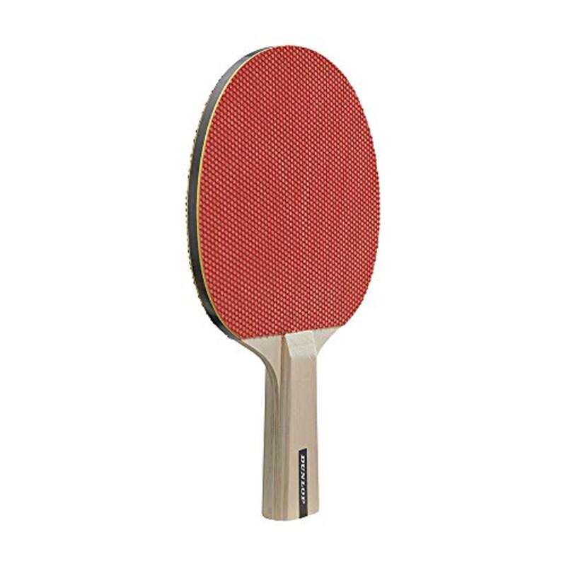 Dunlop Match 4 Player Table Tennis Racket Set, 10 Pieces, Red/Beige