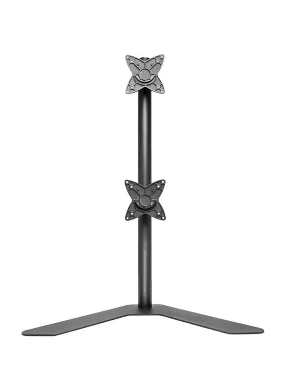 

Universal Dual Monitor Free Standing Vertical Mount, Black