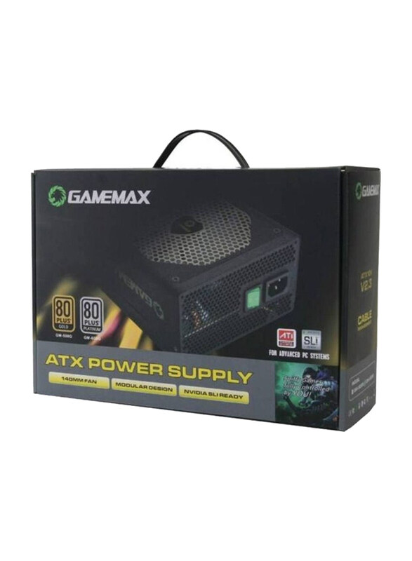 

Gamemax Power Supply, 500W, GM500G, Black
