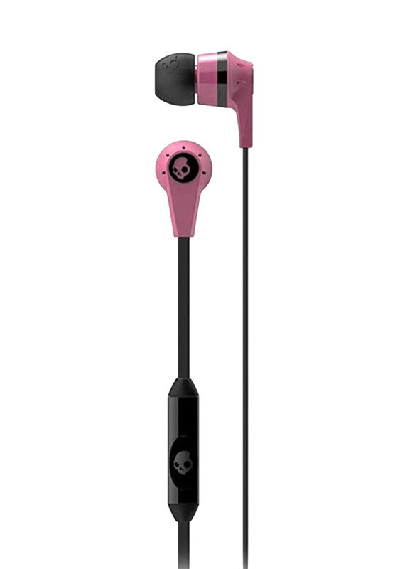 

Skullcandy Ink'D 2 Wired In-Ear Headphones with Mic, Pink/Black