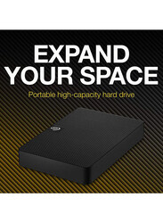 Seagate 5TB HDD Expansion External Portable Hard Drive with Rescue, USB 3.0, STKM5000400, Black