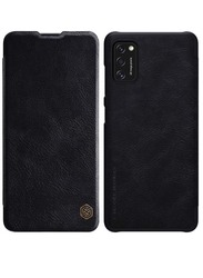 Qin Series Leather Case for Samsung Galaxy A41 Black