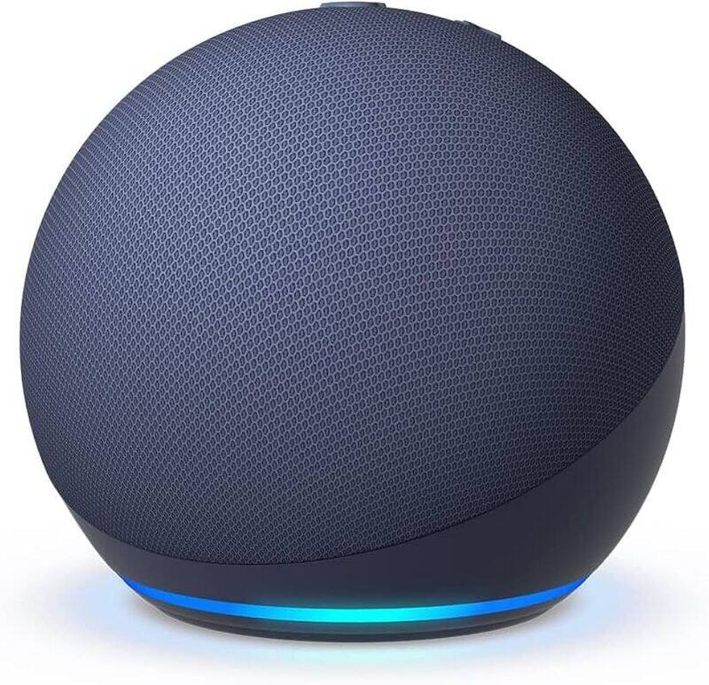 

Echo Spot Echo Dot 5th Genenration smart bluetooth speaker with vibrant sound and Alexa Use your voice to control smart home devices Blue