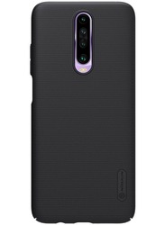Case Mobile Cover Super Frosted Shield Hard Phone Cover With Stand Slim Fit Designed Case For Xiaomi Redmi K30 / Poco X2 - Black
