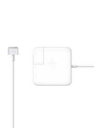 Apple MagSafe 45W 2 Power Adapter with 3 Pin Power Plug for MacBook Air, MD592, White