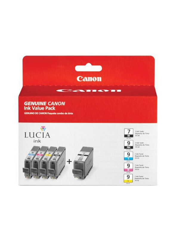 

Canon Multicolour Genuine Replacement Ink Cartridge, 5 Pieces