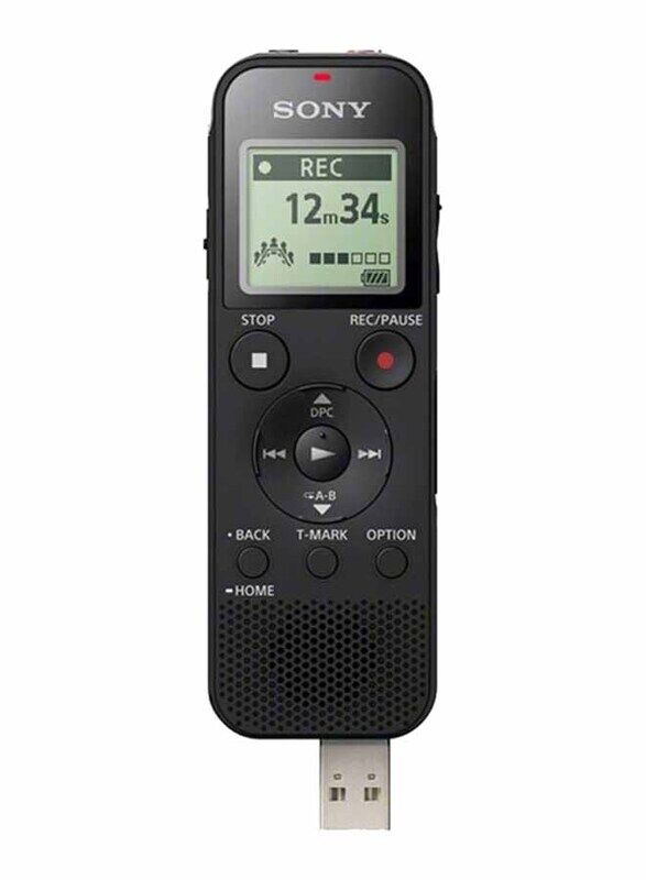 

Sony Digital Voice Recorder With Built-In USB, ICD-PX470, Black