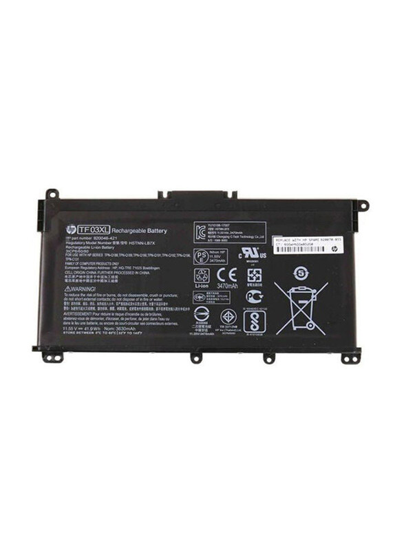 

Replacement Battery For Hp Tf03Xl 15-Cc 15-Cc, Black