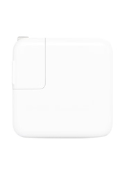 Apple USB Type-C 30W 2 Pin Power Adapter for Suitable Devices, MY1W2AM/A, White