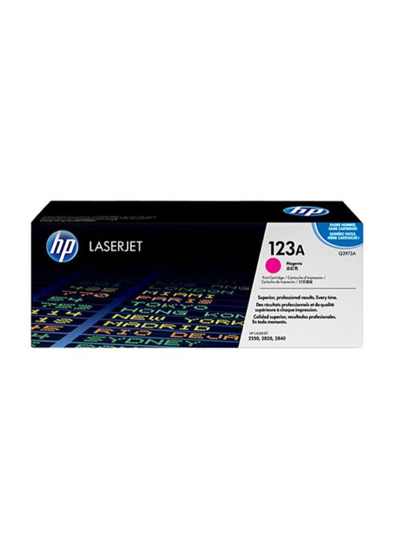 

HP 123A Magenta Original LaserJet Toner Cartridge, Q3973A